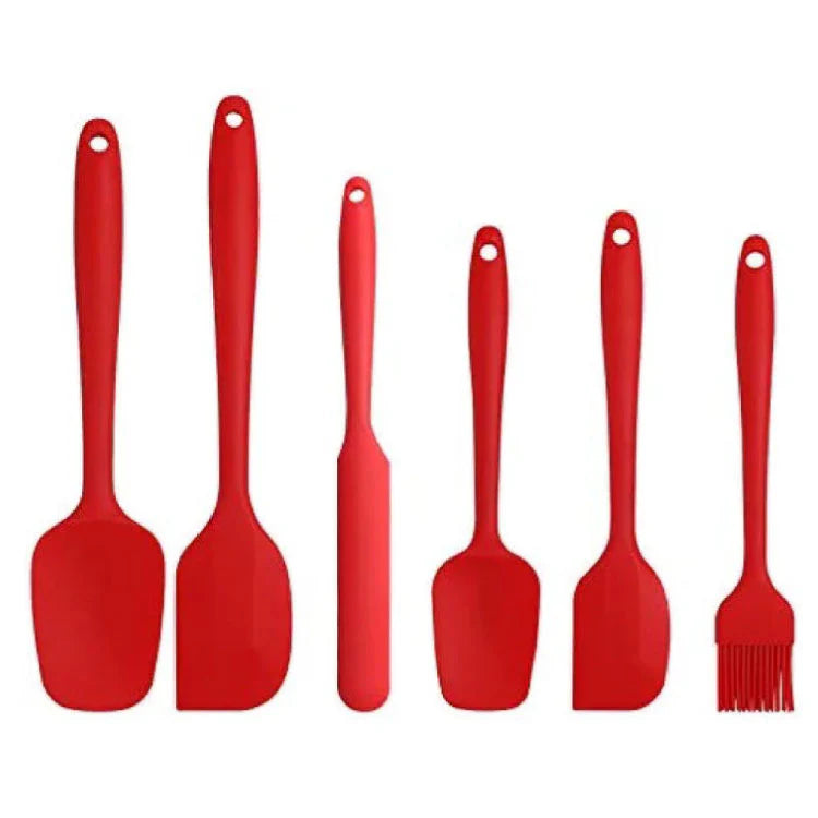 SILICONE SPATULA SET 6 PIECES