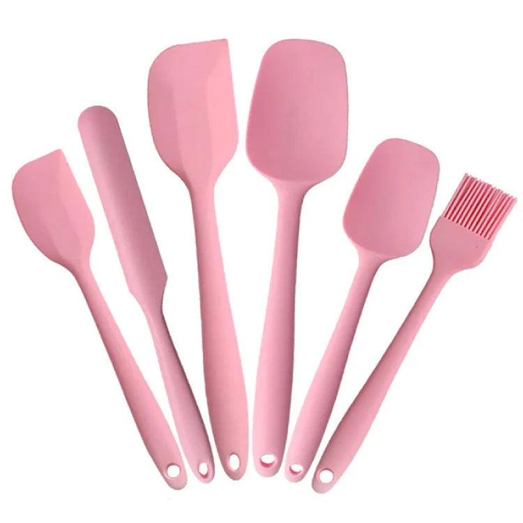 SILICONE SPATULA SET 6 PIECES